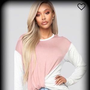 Sexy Heather Gray/Mauve Top.